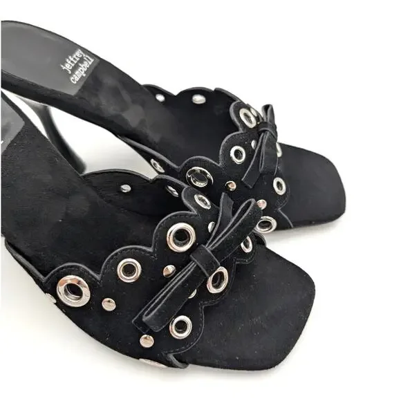 Jeffrey Campbell Odom Studded Slide Sandal Women's Black Size US5.5 EU36